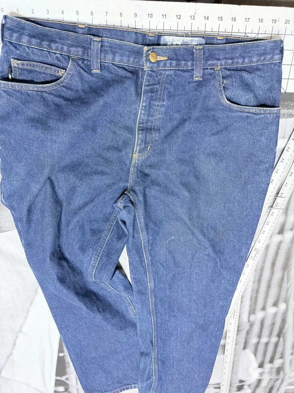 Carhartt FR Men’s sz 38 x 30 Straight Jeans A2